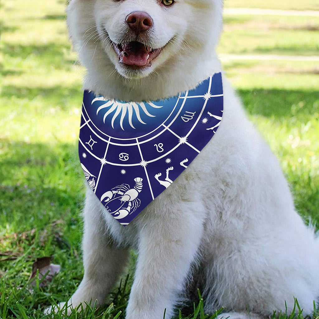 Zodiac Horoscopes Print Over The Collar Dog Bandana