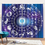 Zodiac Horoscopes Print Pencil Pleat Curtains
