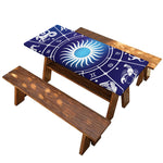 Zodiac Horoscopes Print Picnic Table Cover