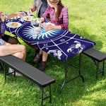 Zodiac Horoscopes Print Picnic Table Cover