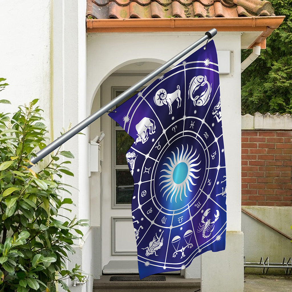 Zodiac Horoscopes Print Polyester Flag