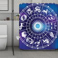 Zodiac Horoscopes Print Polyester Shower Curtain