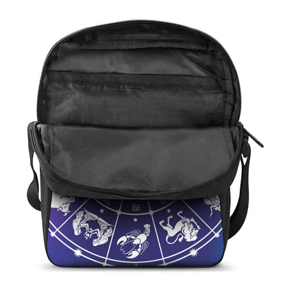 Zodiac Horoscopes Print Rectangular Crossbody Bag