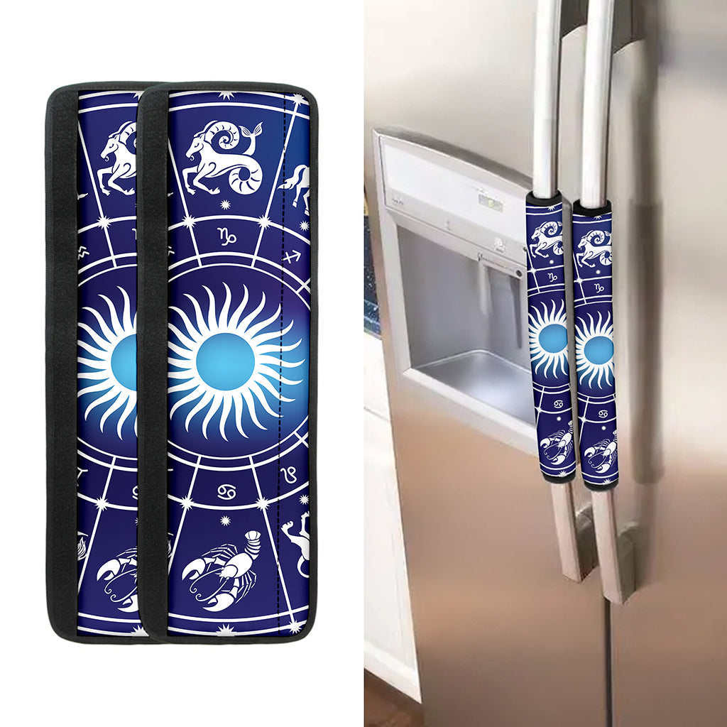Zodiac Horoscopes Print Refrigerator Handle Covers