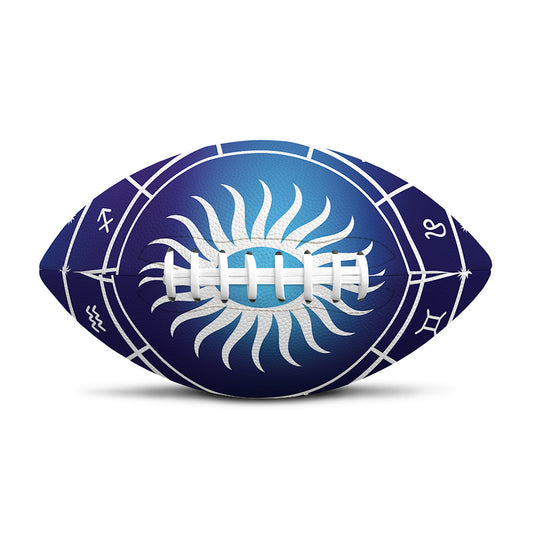 Zodiac Horoscopes Print Rugby Ball