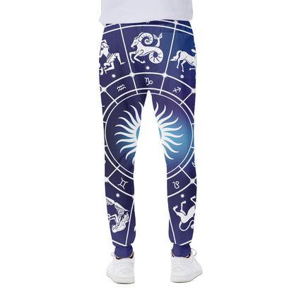 Zodiac Horoscopes Print Scuba Joggers