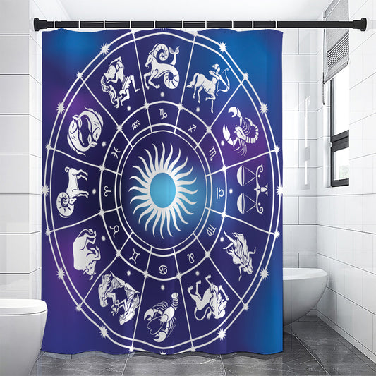 Zodiac Horoscopes Print Shower Curtain