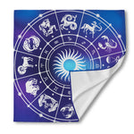 Zodiac Horoscopes Print Silk Bandana