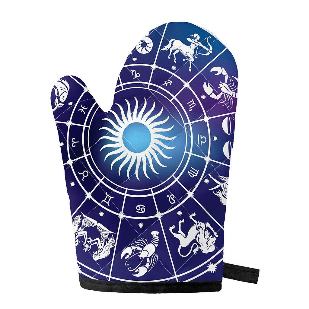 Zodiac Horoscopes Print Single Oven Mitt