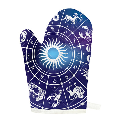 Zodiac Horoscopes Print Single Oven Mitt