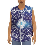 Zodiac Horoscopes Print Sleeveless Baseball Jersey