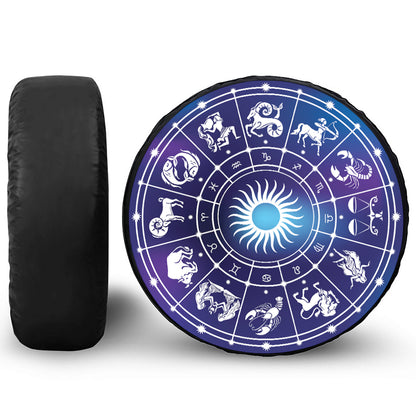 Zodiac Horoscopes Print Tire Cover