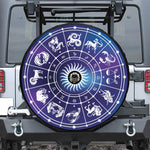 Zodiac Horoscopes Print Tire Cover With Camera Hole