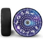 Zodiac Horoscopes Print Tire Cover With Camera Hole