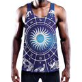 Zodiac Horoscopes Print Men's Workout Tank Top