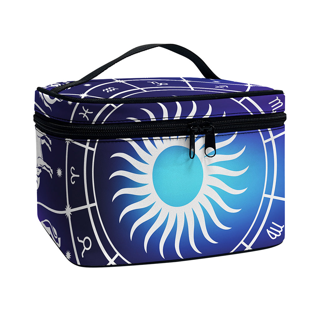 Zodiac Horoscopes Print Travel Makeup Bag