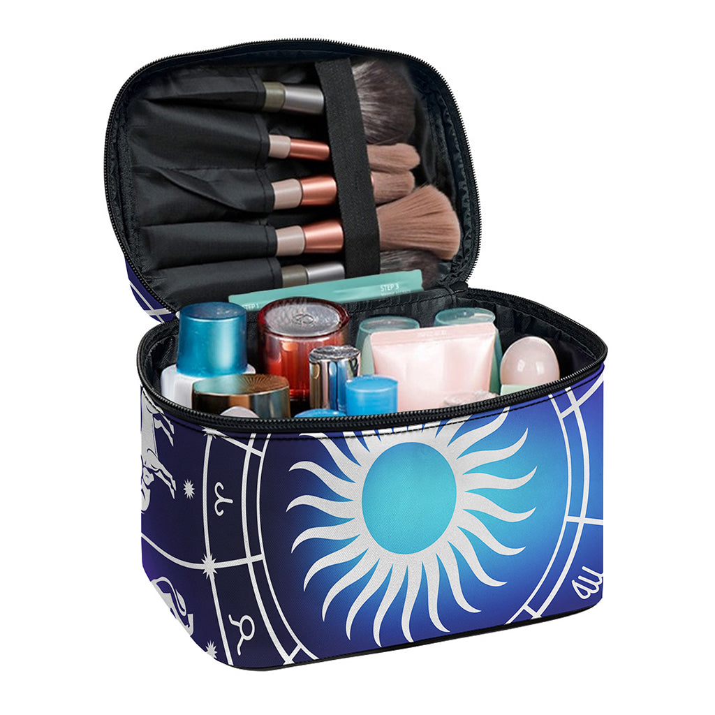 Zodiac Horoscopes Print Travel Makeup Bag