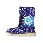 Zodiac Horoscopes Print Winter Boots