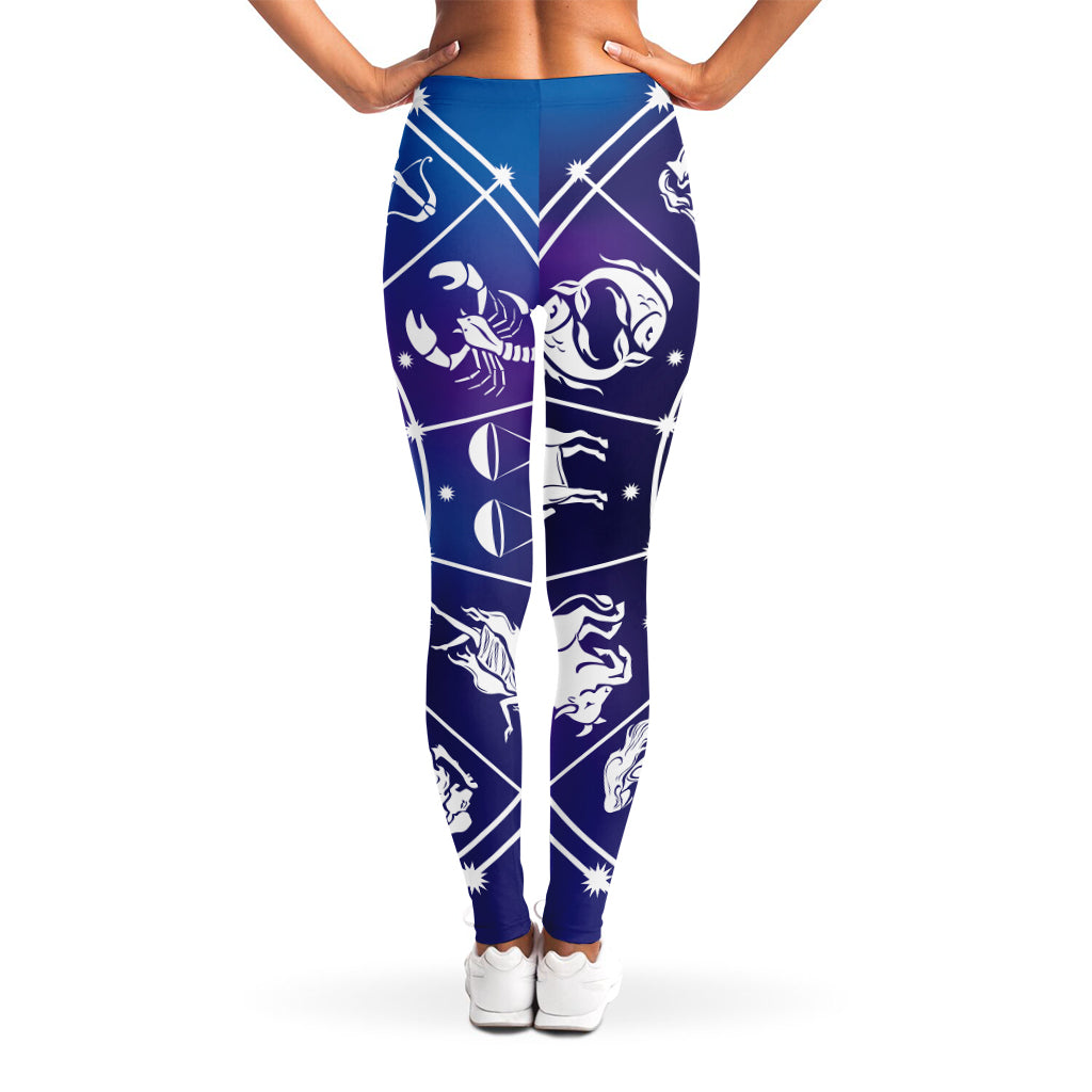 Zodiac Horoscopes Print Women's Leggings