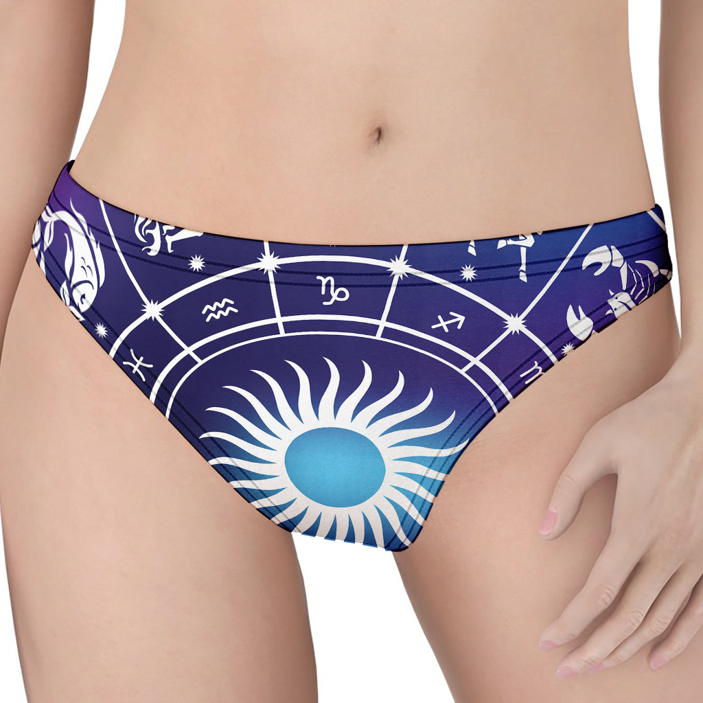 Zodiac Horoscopes Print Women's Thong