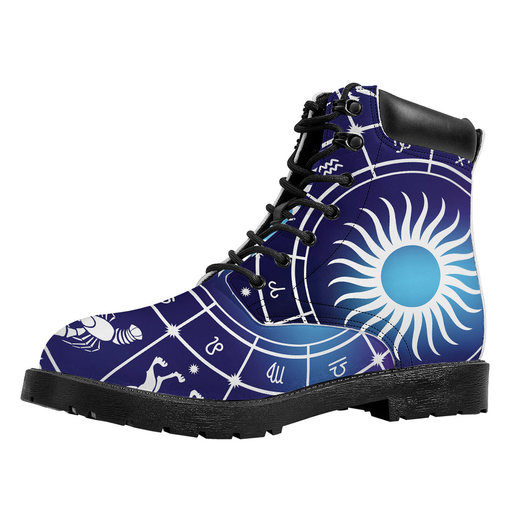 Zodiac Horoscopes Print Work Boots