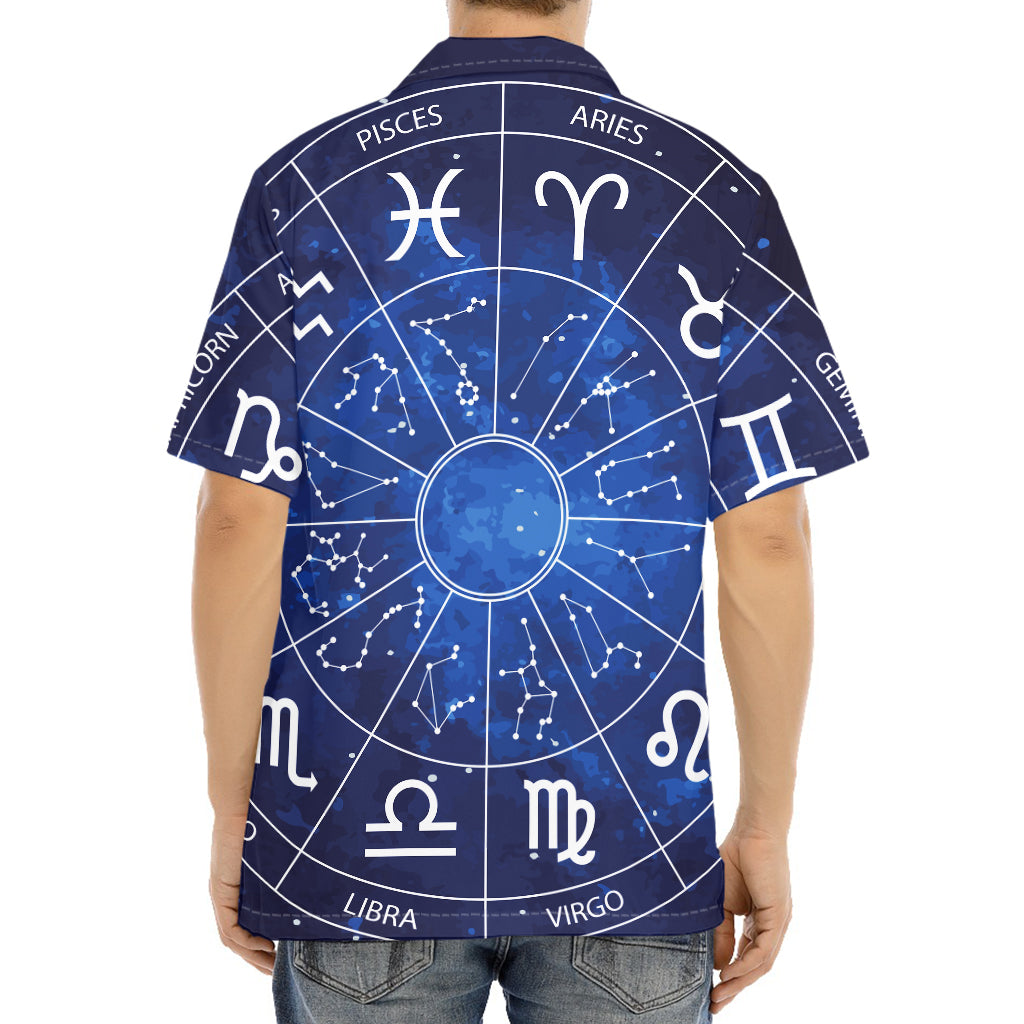 Zodiac Signs Wheel Print Aloha Shirt