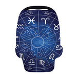 Zodiac Signs Wheel Print Baby Seat Cover
