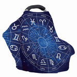 Zodiac Signs Wheel Print Baby Seat Cover