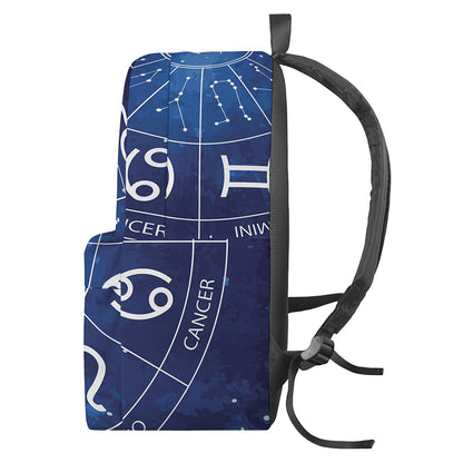 Zodiac Signs Wheel Print Backpack