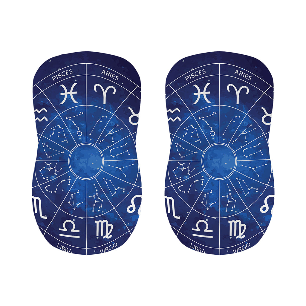 Zodiac Signs Wheel Print Bar Stool Covers