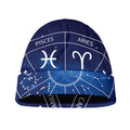Zodiac Signs Wheel Print Beanie