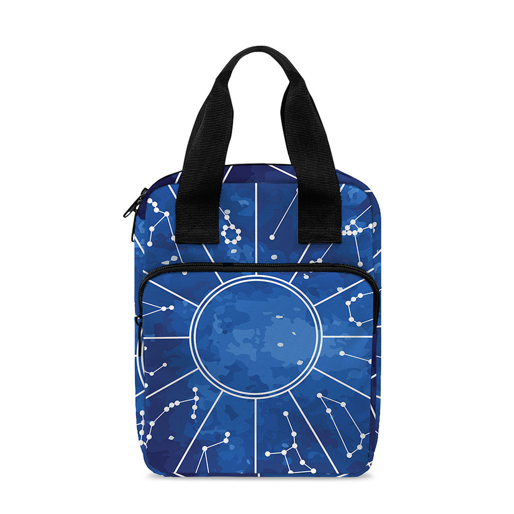 Zodiac Signs Wheel Print Bible Tote Bag
