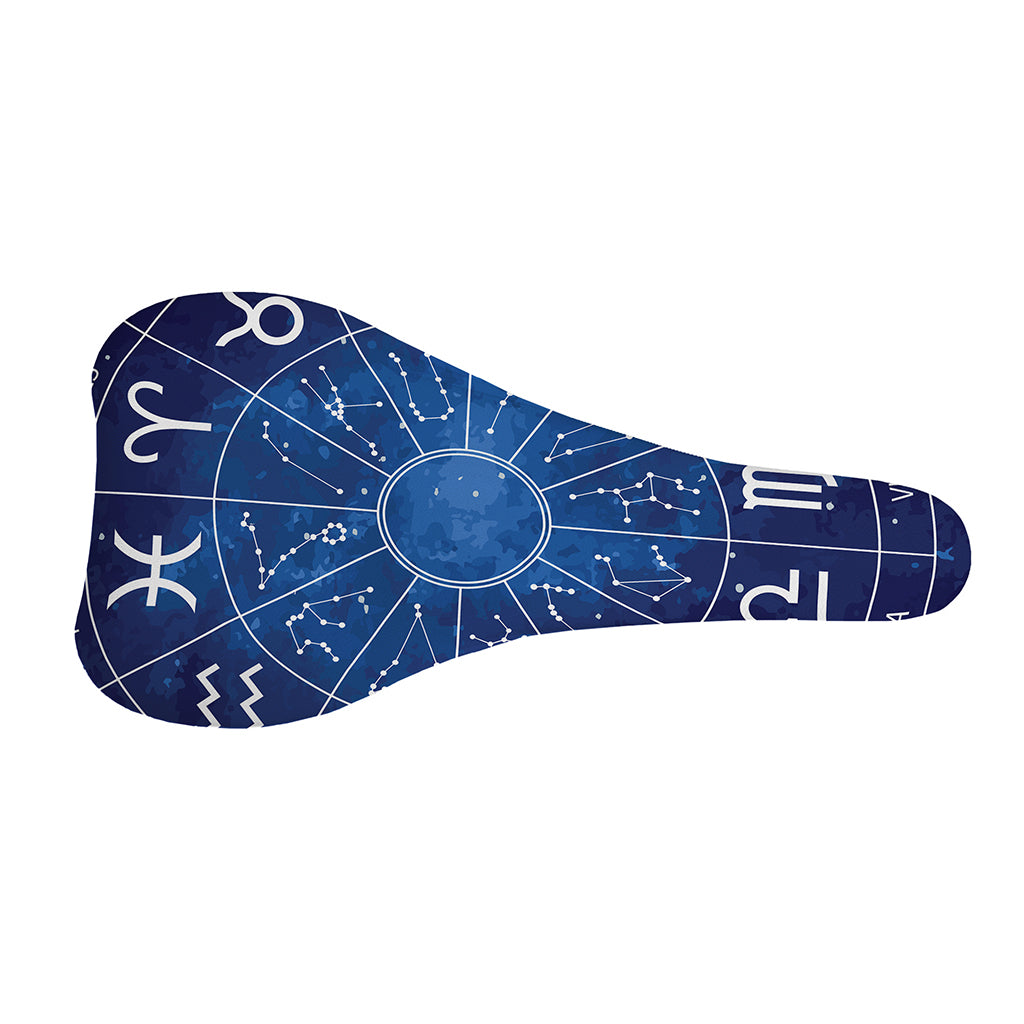 Zodiac Signs Wheel Print Bicycle Seat Cover