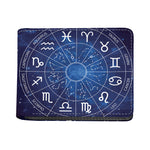 Zodiac Signs Wheel Print Bifold Wallet