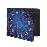 Zodiac Signs Wheel Print Bifold Wallet