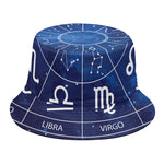 Zodiac Signs Wheel Print Bucket Hat