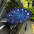 Zodiac Signs Wheel Print Car Side Mirror Covers