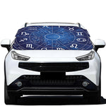 Zodiac Signs Wheel Print Car Windshield Snow Cover