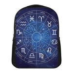 Zodiac Signs Wheel Print Casual Backpack
