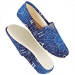 Zodiac Signs Wheel Print Casual Shoes
