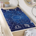 Zodiac Signs Wheel Print Changing Pad Cover