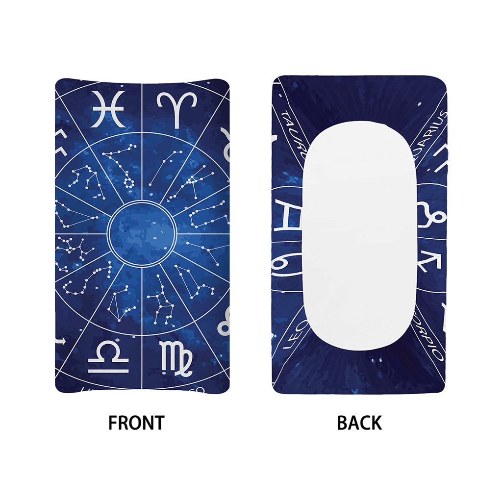 Zodiac Signs Wheel Print Changing Pad Cover