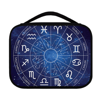 Zodiac Signs Wheel Print Classic Bible Case
