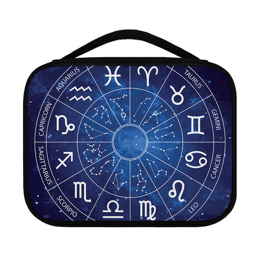 Zodiac Signs Wheel Print Classic Bible Case