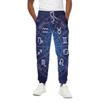 Zodiac Signs Wheel Print Cotton Pants