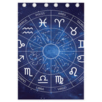 Zodiac Signs Wheel Print Curtain