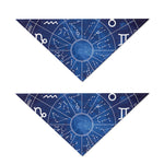 Zodiac Signs Wheel Print Dog Bandana