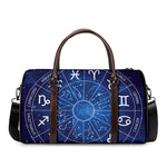 Zodiac Signs Wheel Print Duffle Bag