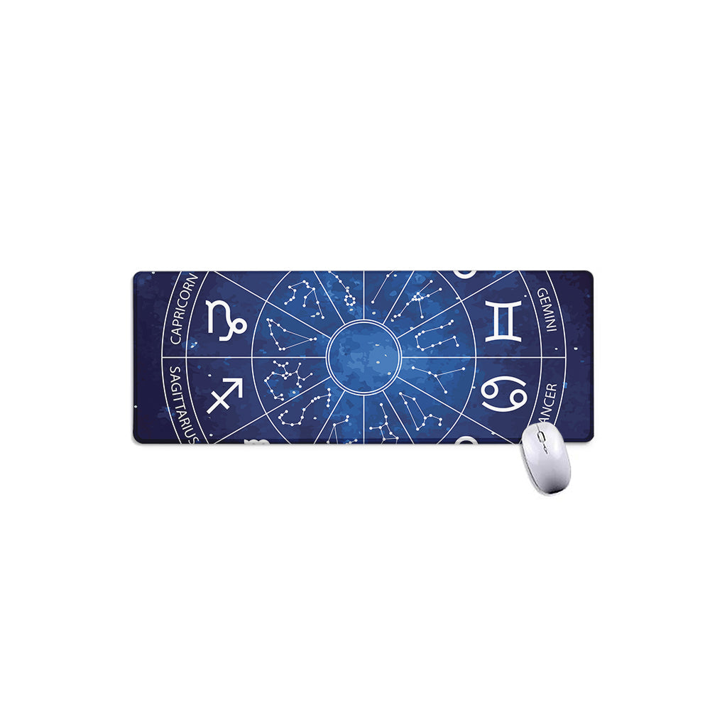 Zodiac Signs Wheel Print Extended Mouse Pad