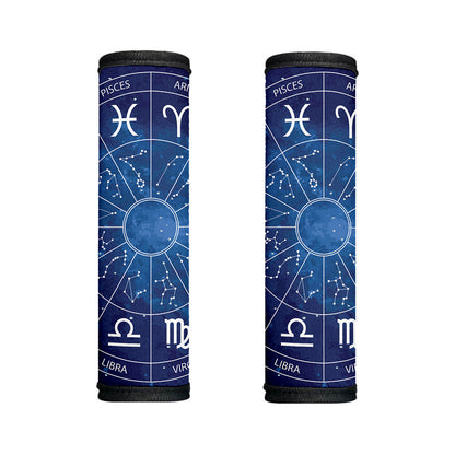 Zodiac Signs Wheel Print Handle Covers